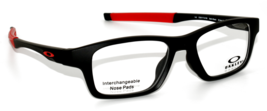 New Oakley Crosslink OX8117-0150 Satin BLACK-RED Authentc Eyeglasses Frame 50-17 - £83.78 GBP