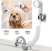 ZCONIEY Sink Faucet Sprayer Attachment, Shower Head Attaches to Tub Faucet, Dog - £22.39 GBP