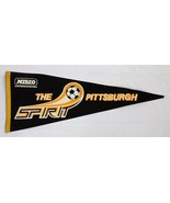 REAL VINTAGE 1980s MISL Pittsburgh Spirit 12x30&quot; Felt Pennant - £46.71 GBP