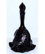 FENTON ART GLASS BLACK AMETHYST COPPER ROSES HAND PAINTED B. CUMBERLEDGE... - €38,69 EUR