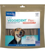 (30) Virbac Veggiedent Flex Tartar Control Joint Health Dog Chew Medium ... - £15.53 GBP
