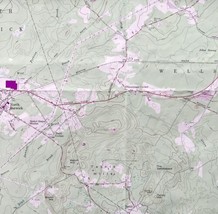 Map North Berwick Maine 1973 Topographic Geological Survey 1:24000 27x22&quot; TOPO10 - £35.58 GBP