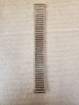 Speidel Stainless  gold fill Stretch link 1970s Vintage Watch Band Nos W43 - £43.63 GBP