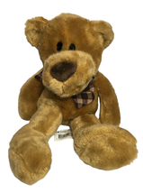 Teddy Bear Plush Brown UK London Paget Trading Soft Toy Floppy Bean Stuf... - $39.00