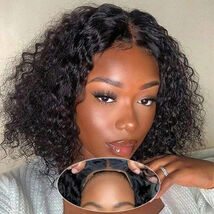Bob Wig Human Hair Curly Hd Lace Wig 13x6 Human 5x5 Lace Wig 16inches 2.... - $166.32