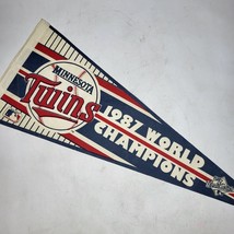 Vintage 1987 World Series Minnesota Twins World Champions 30&quot; Pennant Ba... - $18.25