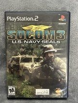 PlayStation 2 PS2 Socom 3 U. S. Navy Seals Game with Case &amp; Booklet - £7.16 GBP