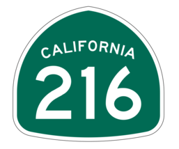 California State Route 216 Sticker Decal R1271 Highway Sign - $1.45+