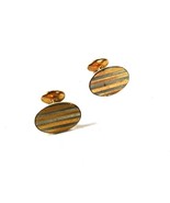 Deco Rolled Plate Stylist Silver &amp; Gold Tone Cufflinks Unbranded 51916 - £26.07 GBP