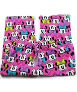 Disney Girl&#39;s Minnie Mouse Pajama Pants Medium Pink Stretch Drawstring - $196.85 MXN