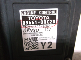 2022..22  TOYOTA  RAV4   2.5L    AWD /ENGINE CONTROL COMPUTER image 2