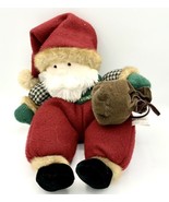 Santa Bear Plush First &amp; Main 15&quot; Kris Kringle Christmas Magic Stuffed A... - £4.76 GBP