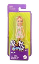 Mattel 2021 Polly Pocket Doll - FWy19 - Lila in Pink/Green dress - $7.89