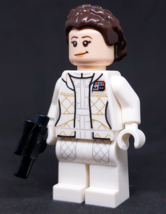 Lego Star Wars Princess Leia Minifigure Hoth Outfit 75222 75203 sw0958 - £25.26 GBP