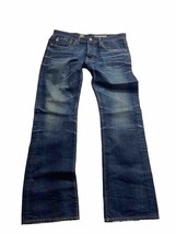 AG Adriano Goldschmied Fillmore Bootcut Jeans Mens 34 Blue Whisker Button Fly - £72.32 GBP