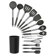 MegaChef Gray Silicone and Stainless Steel Cooking Utensils, Set of 14 - £49.83 GBP