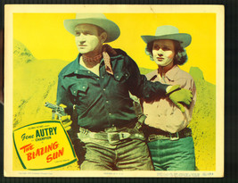 Blazing Sun 11&quot;x14&quot; Lobby Card Gene Autry Lynne Roberts Western - $33.95