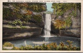 The Kaskaskia Canyon Starved Rock Illinois State Park Postcard PC322 - £3.98 GBP
