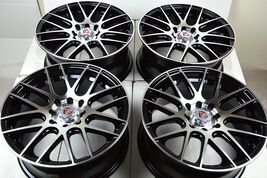 New DDR Haze 17x7 4x100/114.3 35mm Black Polished 17" Wheels Rims (Set o... - $739.00