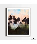 Premium Art Print Morning in a Jungle in Watercolors, by Dreamframer Art - $37.95+