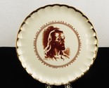 Porcelain Jesus Plate Scalloped w/Gold Paint, W. S. George, John 1:4, Vi... - $14.65