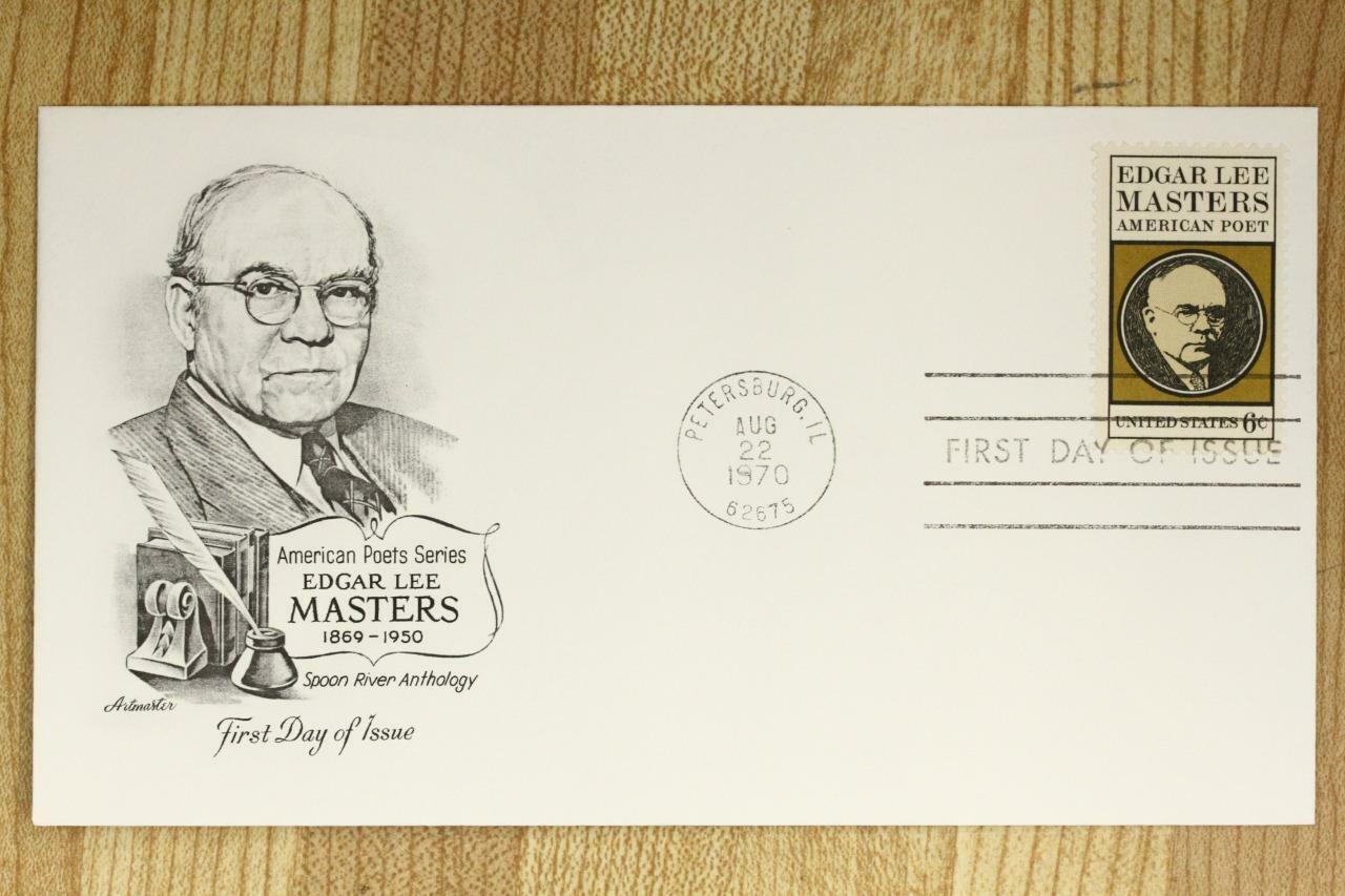 Primary image for US Postal History FDC 1970 Cover Edgar Lee Masters Poet Series Spoon River