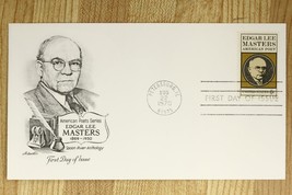 US Postal History FDC 1970 Cover Edgar Lee Masters Poet Series Spoon River - £7.52 GBP