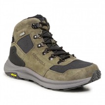 Merrell men&#39;s ontario 85 mid waterproof shoes - medium in OLIVE - size 14 - £69.89 GBP