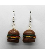 Hamburger Earrings - $11.25