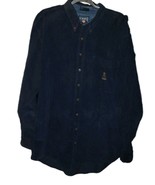 Vntg Chaps Ralph Lauren Mens XLT  Corduroy Shirt Navy Blue Button Dn 90s... - $41.22 CAD