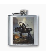 The Fantasy Art of (Frank) Frazetta Death Dealer Horse Stainless Flask NEW - £9.30 GBP