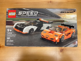Factory NEW/SEALED Lego Speed Champions: McLaren Solus GT &amp; McLaren F1 LM 76918 - £26.56 GBP