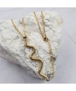 Gold Tone Snake Serpent Necklace - €13,69 EUR