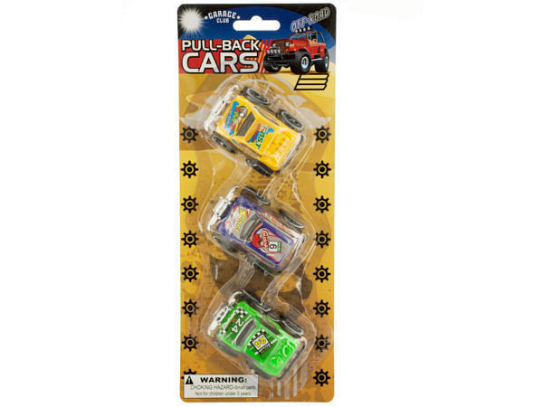 Primary image for Case of 12 - Pull-Back Off-Road Toy Trucks Set