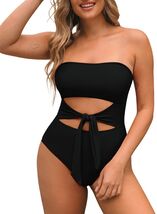 Pink Queen Women Removable Strap One Piece Cutout Swimsuit Black Size M - $265.77 MXN Pink Queen Women Removable Strap One Piece Cutout Swimsuit Black Size M - $265.77 MXN