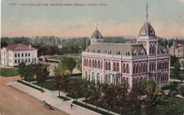 City Hall Square Showing Free Library Ogden Utah UT Postcard A05 - £2.37 GBP