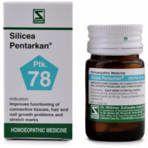 Dr Willmar Schwabe India Homoeopathic Silicea Pentarkan (20gm) Tablets - $11.25