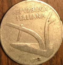 1954 Italy 10 Lire - £1.65 GBP