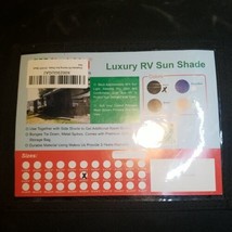 Brand New Shadeidea RV Sun Shade Screen for Awning  9&#39; X 15&#39; 5&#39;&#39; Black - £77.68 GBP