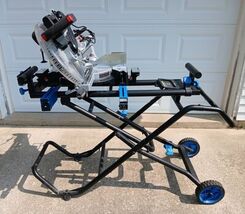 Admiral Sliding Compound Miter Saw on Portable Folding Stand - $450.00