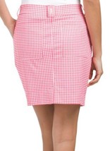 NWT BELYN KEY Melon HOT PINK Check Gingham Trouser Golf BK SKORT S M L XL image 2