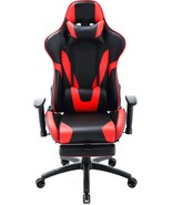 Ergonomic Racer Gaming Chair With Extendable Footrest By Hanover Command... - $321.96