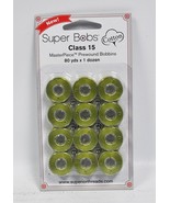Super Bobs MasterPiece Cotton 80yd Prewound Bobbins 12ct Class 15 Donatello - $23.08 CAD