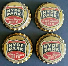 Vintage Beer Unused Corked Bottle Caps Crown Hyde Park True Lager Beer Lot  4 - £4.78 GBP