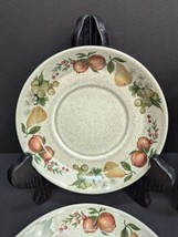 Wedgwood Quince Deep Side 5 1/2&quot; Stoneware Saucer Fruit Design Set of 4 - $13.00