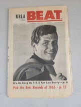 KRLA BEAT NEWSPAPER VOL 1 No 36 November 20, 1965-Len Barry Easy As 1 2 3 - £19.41 GBP