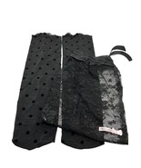 Black Polka Dot Sheer Trouser Socks by Oh Zuza! - £11.69 GBP
