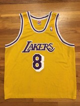 Authentic 1998 Nike Los Angeles Lakers Kobe Bryant Home Gold Jersey 52 2... - £786.37 GBP