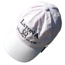 Latona Country Club Ball Cap Hat Adjustable Buckle Pink Baseball - £10.01 GBP