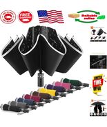 Protective Inverted Umbrella with Reflective Stripes - Travel-Friendly &amp;... - $737.21 MXN